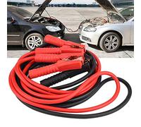 Masyrt Notfall-Starthilfekabel, 12-V-Autostromkabel, Langes / 4 M Flexibles Kabel für Bequemen Anschluss, Farbcodierte Klemmen, Isoliert, Griffige Zähne, 1 Paar (#1)