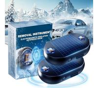 Matame Frostschutz für Autos,Auto Enteiser Enteis,Elektromagnetische molekulare Interferenz Frostschutzmittel Schneeräumungswerkzeug,Elektromagnetisches Antifrost (2PCS)