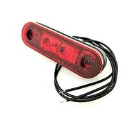 Matel Service Rot LED Umrissleuchte, Begrenzungsleuchte, Positionsleuchte E9 für LKW, PKW Anhänger, Trailer, Wohnwagen usw.