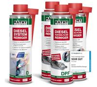 MATHY-DPF Kur - Reinigungsset für Dieselpartikelfilter (DPF) - Diesel Kraftstoff Additiv, 250 ml + 3 x 300 ml