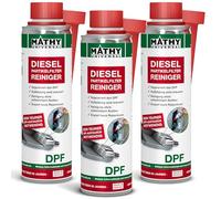 MATHY-DPF Diesel Partikelfilter Reiniger, 3 x 300ml, Kraftstoffadditiv | Hochwirksames Dieseladditiv zur Dieselpartikelfilter Reinigung & Regeneration, Systemreiniger, Additiv für Dieselmotor