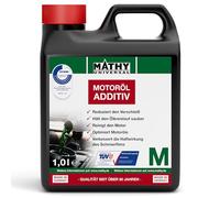 MATHY-M Motoröl-Additiv (1.0 l) - Verschleißschutz & Reinigung für Motoren aller Art - Motor Öl-Zusatz für Diesel/Benzin/Gas Motoren