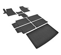 Matten-Set geeignet für VW T6 Transporter/Caravelle 8 Sitze ab 2015 bis 2019
