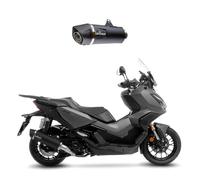 Mattschwarz Auspuff Schalldampfer Leovince NERO fur Honda ADV 350 2022 > 2024