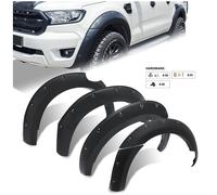 Mattschwarz Kotflügelverbreiterung für Ford Ranger T7 T8 2016-2022 Wildtrak XL