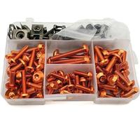 MAVISAFETY - Motorrad-Verkleidungsschrauben-Kit Befestigungs-Clips Schrauben-Muttern-Kit - passt für Kawasaki klx 250 kdx 125 passt für K-TM passt für Duke 200 390 125 690-[158pcs]