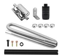 MaxEarn 120 CM Schalldämpfer Abgasschlauch für Stromerzeuger, Diesel Auto Luft Heizung Standheizung mit 25 mm Einlassrohr+ Auspuffrohr+ Luftfilter+ 4 Edelstahl klammern+ Zubehör