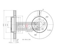 Bremsscheibe Vorderachse Maxgear 19-3340