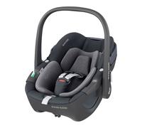 Maxi-Cosi Pebble 360 i-Size Babyschale Drehbar, Neugeborenen Autositz 360 Grad, 0-15 Monate (40-83 cm), Drehung mit einer, ClimaFlow, Easy-In-Gurt, G-CELL Seitenaufprallschutz, Essential Graphite