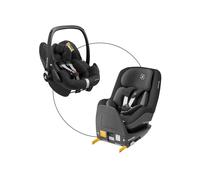 Maxi-Cosi Babyschale Pebble Pro inkl. Kindersitz Pearl 2 und Isofix-Basis FamilyFix 3 essential black / authentic black