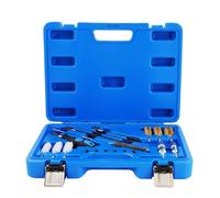 maXpeedingrods Injektoren Reinigungsset für BMW Mercedes VW Audi Diesel Benzin Werkzeug, Einspritzdüsen Dichtsitz Werkzeug Injektorsitz Schacht Reinigungs Satz mit Stahldraht Bürsten Nylon Bürsten