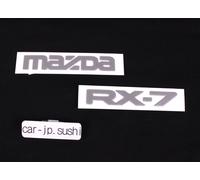 MAZDA ORIGINAL RX-7 RX7 FD3S FC3S FC3C HINTEN Logo EMBLEM SET BADGE ORNAMENT ...