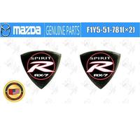Mazda RX8 RX-8 SPIRIT R Emblem Badge Set F1Y5-51-781 x2 OEM Original