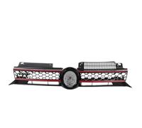 MBPBVRVAF Kühlergrilleinsatz FÜR Golf 6 FÜR MK6 FÜR GTI 2009-2013 Honeycomb GTI Stil Mesh Oberen Kühlergrill Vorne Grills Stoßstange Mitte Frontgrill Auto(Red Line)