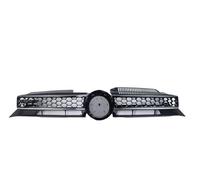 MBPBVRVAF Kühlergrilleinsatz FÜR Golf 6 FÜR MK6 FÜR GTI 2009-2013 Honeycomb GTI Stil Mesh Oberen Kühlergrill Vorne Grills Stoßstange Mitte Frontgrill Auto(GTI Silver Line)