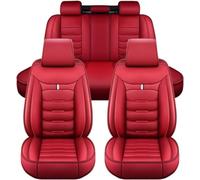 MBROS Autositzbezüge Auto Sitzbezüge Sets für VW T-ROC SUV/R-Line (A11) 2017 2018 2019 2020-2024, 5 Sitzer PU Leder Wasserdichter Komfort Sitzbezug, Schonbezüge Sitzschoner,A-Red