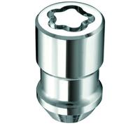 McGard Felgenschlossmuttern Kegelbund, M12 x 1,5 x 32,5 mm, in Silber, 1 Satz = 4 Stück