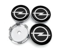 MCHHYL 4 Stück Auto Radnabenkappen für Opel Tigra 2004-2009, Nabendeckel Wasserdicht Verschleißfest Radnabe Abdeckung,B-lack-60mm