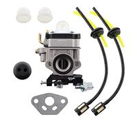 MCHNIC 10mm Vergaser Satz für Weedeater 1E34F 1E36F TU26 TL26 Bürste 26cc 33cc für 19-38 ccm Motorsense Rasenmäher Rasentrimmer Heckenschere Freischneider Ersatz 22cc 26cc 33cc 34cc 36cc 2-Takt Motor