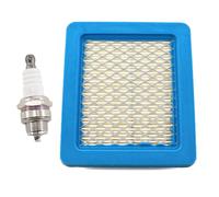 MCHNIC Luftfilter für Briggs & Stratton Rasenmäher 491588 399959 491588S Wolf 2058411 Quantum 625 650 675 Serie 3,5 PS Motoren mit Zündkerze Ersetzt Champion RJ19LM / NGK BR2-LM B2LM