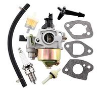 MCHNIC Vergaser mit Dichtung Benzinfilter Zündkerze für Honda GX140 GX160 GX200 168F 5.5HP 6.5HP 163cc 196cc Generator Rasenmäher LIFAN 6,5 PS Einzylinder