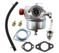 MCHNIC Vergaser mit Dichtung Zündkerze für Tecumseh Rasenmäher Motor 632795 632795A 633014, LAV 30, LAV 35, LAV 40, LAV 50, TVS75, TVS90, TVS100, ECV100, TVS105, TVS115, TVS120
