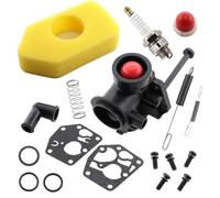 MCHNIC Vergaser mit Luftfilter Zündkerze für Briggs & Stratton 498809 498809A 497619 494406 Motoren Sprint Classic Quattro Q45 400 450 550 Series