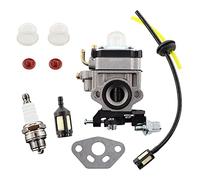 MCHNIC Vergaser mit Zündkerze Benzinfilter Benzinschlauch Satz für AL-KO Alko BC260 B, BC410, BC4535, BC4125, FRS 410, FRS 4125 Motorsense Freischneider