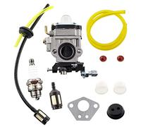 MCHNIC Vergaser mit Zündkerze Benzinschlauch Benzinfilter Satz für Florabest FBS 43 A1, FBK 4 B2 4in1, Parkside PBK 4 A1, PBS 2 A1 Motorsense