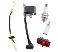 MCHNIC Zündspule mit Zündkerze für Husqvarna 235 235E 236E 236 240 36 41 136 136LE 137 141 120 Mark II 230 23LC 23LCN 26LC Kettensäge Ersetzt 575803501 545199901