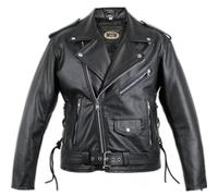 MDM Motorrad Lederjacke Rocker Jacke (S)