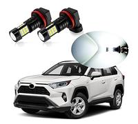 MEALAM 6000K Xenon Weiß H11 H8 LED Nebelscheinwerfer Birne Kompatibel mit 2016 2017 2018 2019 2020 2021 Toyota RAV4, 2 Stück