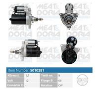 MEAT & DORIA Anlasser Starter 1.1 kW für Opel Meriva Astra G CC 1.6 16V 1.2