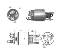 MEAT & DORIA Magnetschalter, Starter Ø54mm 54mm für ALFA ROMEO FIAT LANCIA 46048