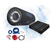 Mediadox Crunch Basspaket - 2-Kanal Endstufe/Verstärker+ Subwoofer+Kabel-Set/GTS-200 + GPX-500.2 + KABELKIT