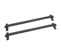 MEELRYD Dachträger mit Querträger, Universal Dachgepäckträger, Relingträger mit Schlössern, Dachreling für Die Meisten Autos Geeignet, Tragkraft 75 kg, Barrenlänge 100 cm, Schwarz