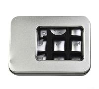 MeevrgR Für Mercedes A B C E G Modelle, Chrom Auto Flügelheber Knopf Schalter Zierleiste, verschönert den Innenraum mit einfacher Installation