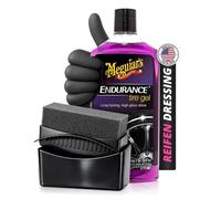 Meguiar’s Endurance High Gloss Tyre Gel 473ml Reifenpflege Set | 3-teilig