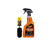Meguiars G230524EUMEG Hot Rims Black Wheel Cleaner 709ml & X1902EU Bürste Medium