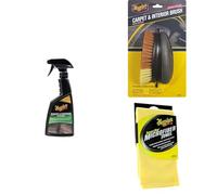 Meguiar's G9416EU Hochleistungs-Teppich- & Innenraumreiniger 473 ml. Reinigt Teppiche, Vinyl, Polster, Fußmatten - Inklusive Teppich & Innenraumbürste & Supreme Shine Mikrofasertuch
