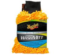 Meguiar's Hybrid Wash Mitt Waschhandschuh - Beidseitige Mikrofaser für optimale Reinigung und Schutz, Maschinenwaschbar, wiederverwendbar, kratzfrei, Autopflege, X210200EU