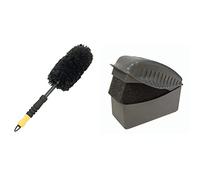 Meguiar's X1902EU Supreme Wheel Brush - Felgenbürste, Medium & X3090 Tire Dressing Applicator Pad Auftragsschwamm