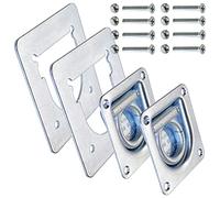 meinAnhängerersatzteil 2X Zurrmulden Zurrösen + Gegenplatten 800daN 800kg für Anhänger - inkl Schrauben