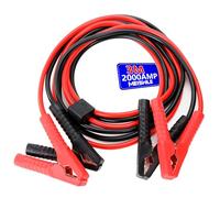 MEISHILE 2 X 3M Starthilfekabel, 2000A Überbrückungskabel Auto, Überbrückungskabel für Starthilfe Schwache Batterie, mit Starken Klemmen, für Pkw LKW Kupferbeschichteten Aluminiumkabeln