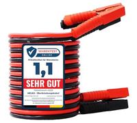 Melko Starthilfekabel Überbrückungskabel Auto 500 A 4 m 12/24 V Rot Schwarz | kupferverkleidetes Aluminium, 10 mm² Querschnitt, für Benzin- und Dieselmotoren bis 5000 ccm, Klemmen für sicheren Halt