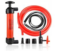 mellystore Handpumpe Wasser Umfüllpumpe mit 4 Schläuchen Siphonpumpe Multifunktional Benzinpumpe Absaugpumpe Kraftstoffpumpe Manuell Handpumpe für Kanister für Benzin Diesel Öl Wasser Boot Auto