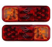 2x 3 Funktions LED Rückleuchte 12V 24V E9 für LKW Anhänger Trailer Wohnwagen