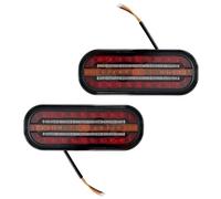 MelTruck 2x LED Rückleuchte 12V 24V 3-Funktionen Heckleuchte für Anhänger LKW Traktor Wohnmobil, Bremslicht Blinklicht Schlusslicht, E9 Zulassung, 1m Kabel