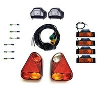 MelTruck® Anhängerbeleuchtung SET 2x LED Kennzeichenleuchte 4x Umrissleuchte Kabelbaum 7m