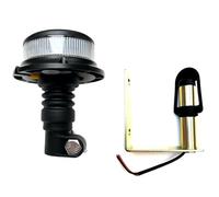MelTruck LED Warnleuchte mit Aufsteckrohr U 112mm 18 LED 12V-24V, E9 ECE R65 R10, 3 Blitzmuster, DIN, für PKW LKW Traktor Baumaschinen (Aufsteckror U)